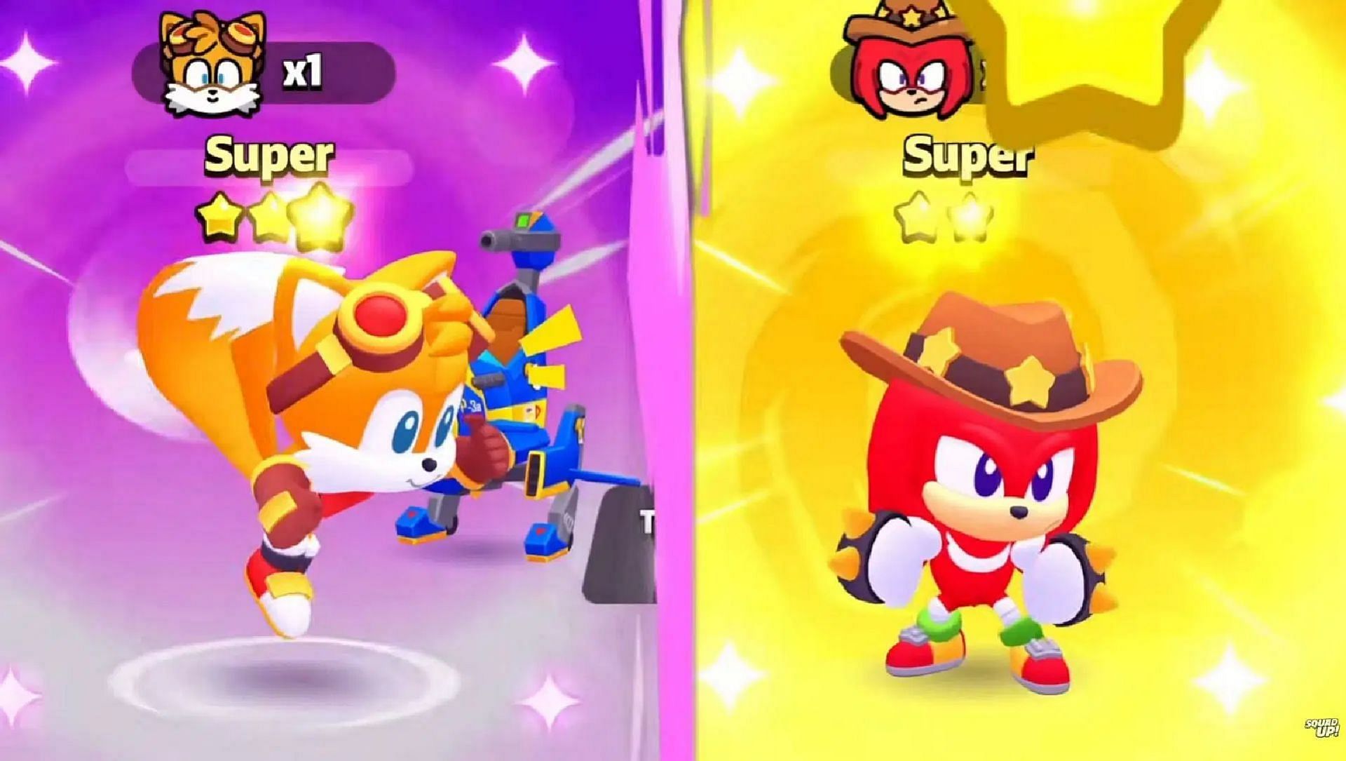 Knuckle and Tails are the new Squaddies arriving in Squad Busters (Image via Supercell)